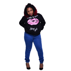 Born to Slay Hoodie with lips