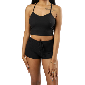 short shorts lounge set